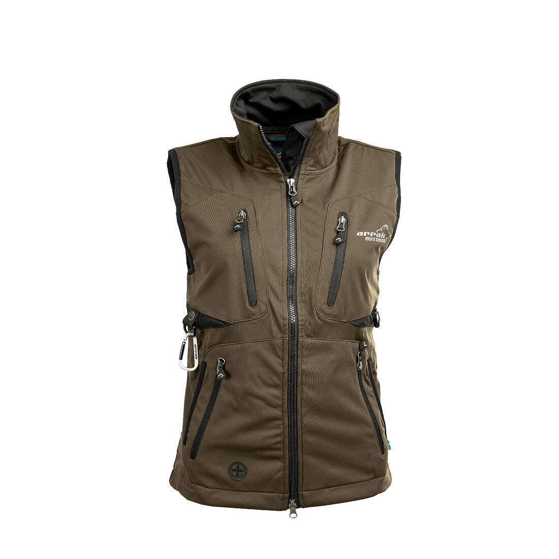 Arrak Ladies Acadia Softshell Vest - Brown