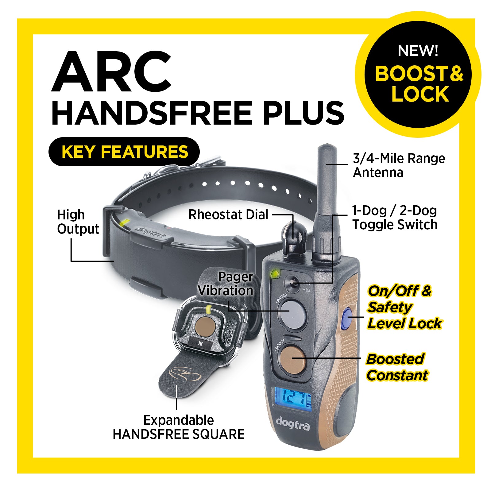 Dogtra Arc Handsfree Plus Boost Lock